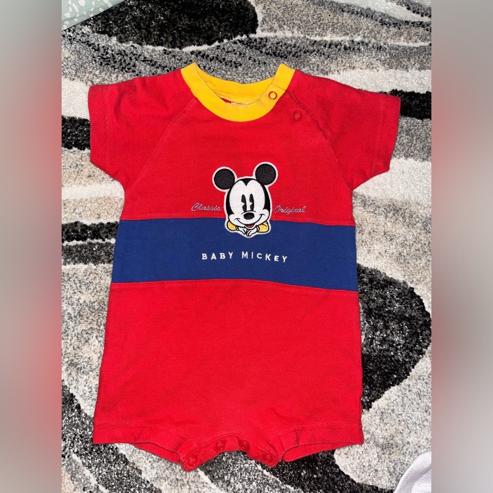 Vintage disney mickey mouse romper